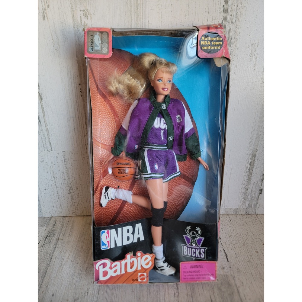 Barbie NBA Milwaukee bucks basketball doll collectible vintage decor